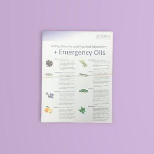 Emergency Oils Doterra tear pad sheets